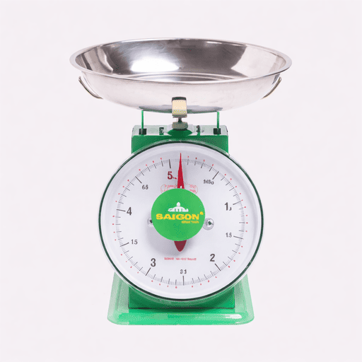Mechanical spring scale for basic weight measurement